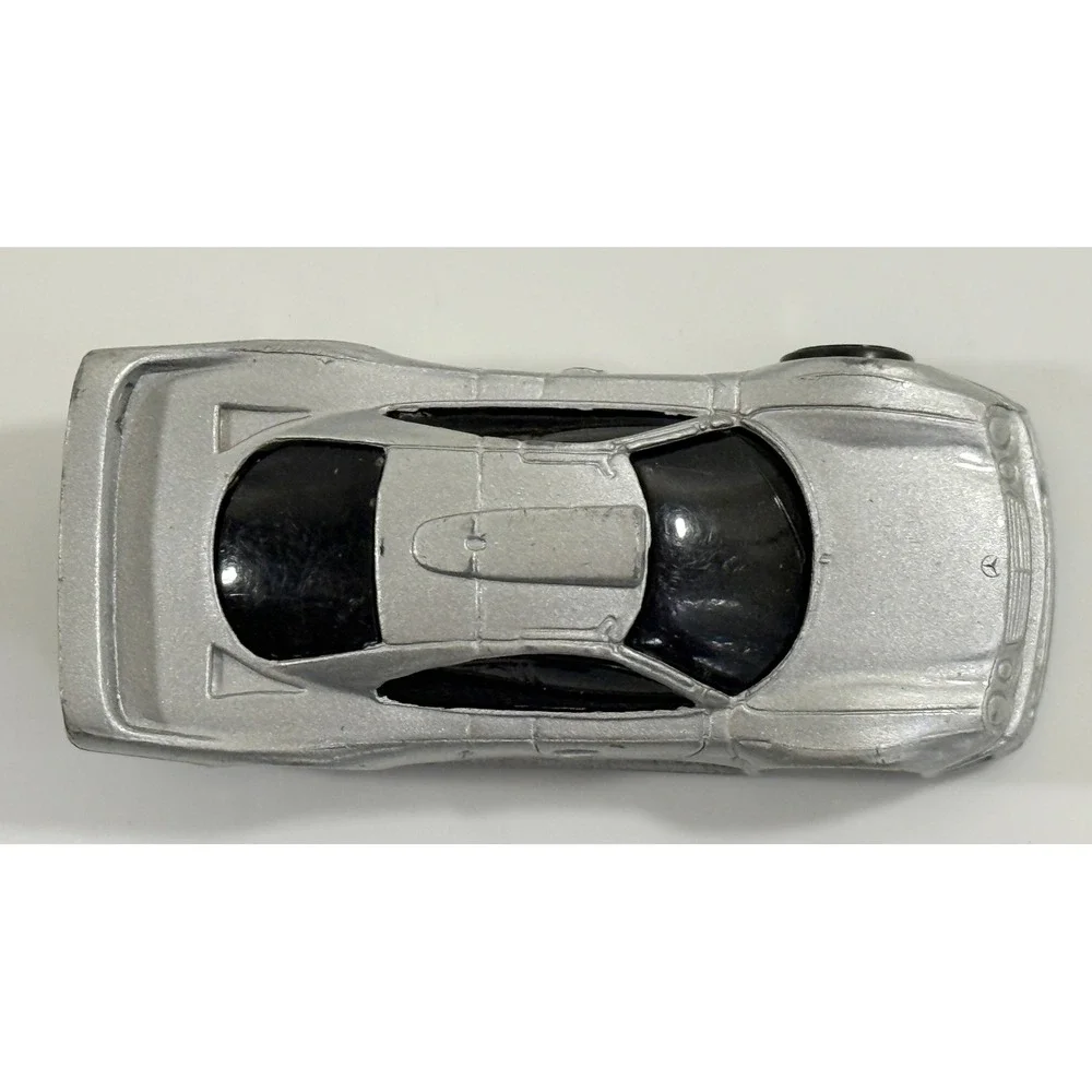 Maisto Mercedes-Benz CLK-GTR Kids 1/64 Silver AMG Diecast Toy Car